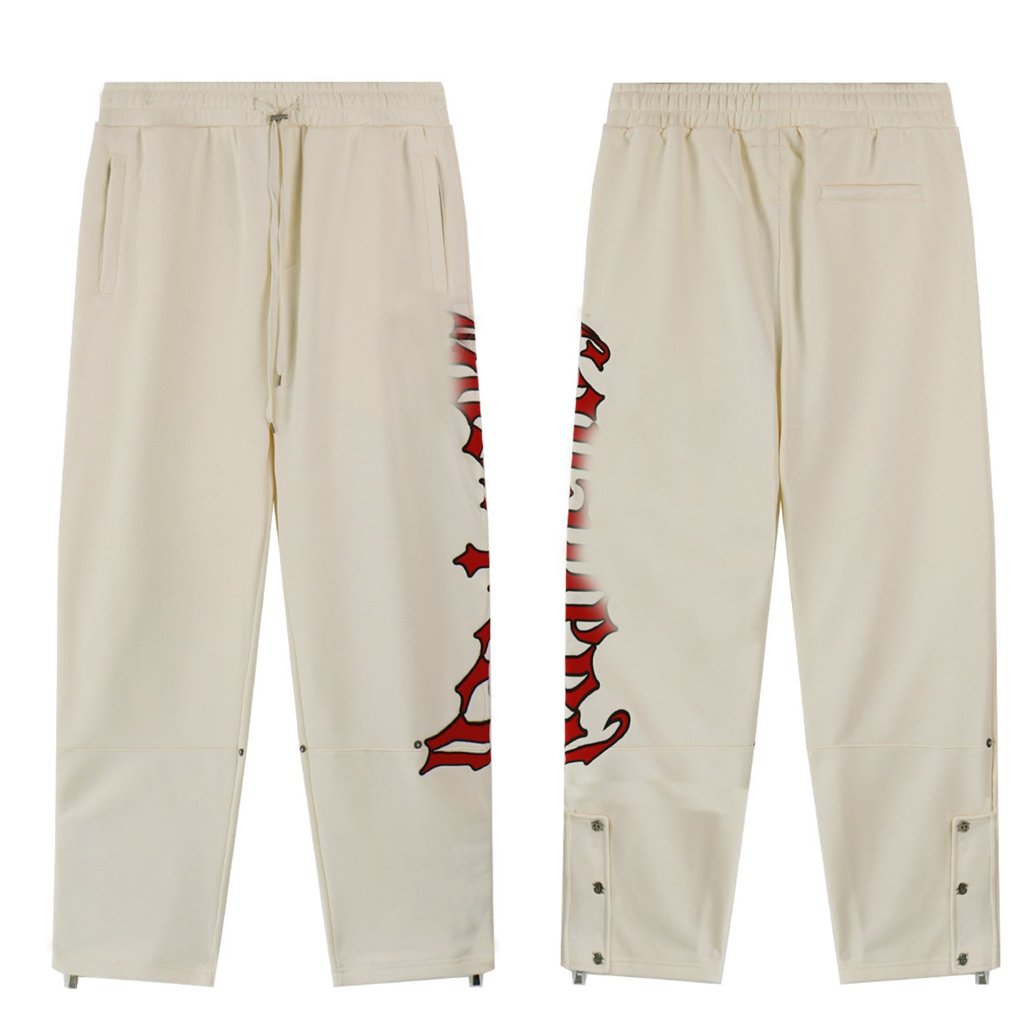 GMabcd Casual Set God-peed Patch Letter Cardigan Hoodie High Street Men's Casual Sweatshirt Sweatpants