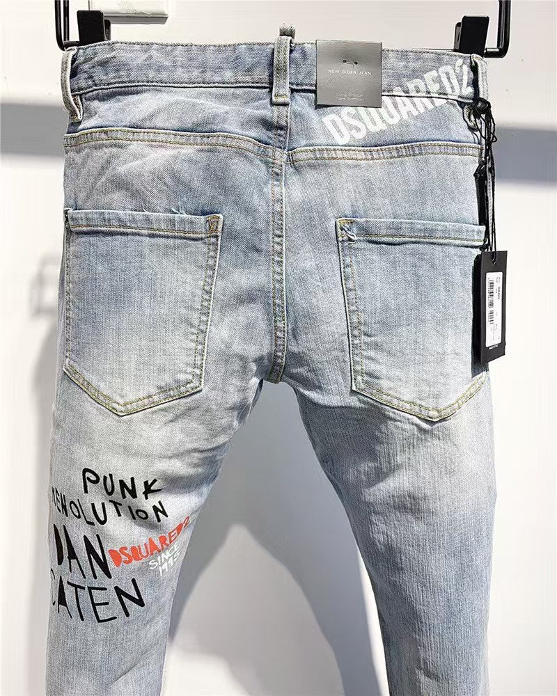 DSQ2 & DSQUARED2 Quadratic 24ss Printed Jeans