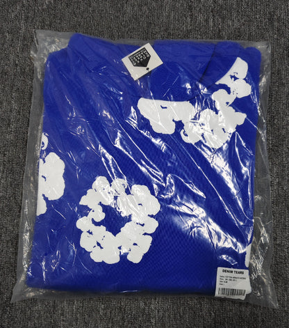 [High Quality Version] All Cotton Denim Tears Hoodie Kapok Hoodie American High Street Trendy Sweatshirt