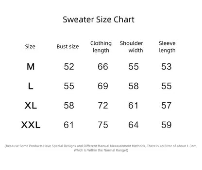 Trendy Brand Knitted Sweater Ape Head Round Neck Pullover Printed Casual Loose Fit Autumn Winter Top