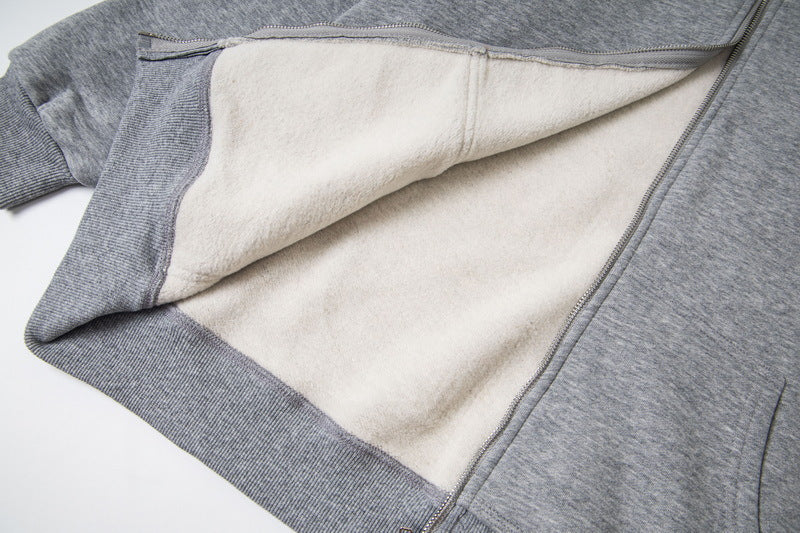 GMstuxN Letter Collaboration Hoodie Classic Letter Embroidery Hooded Sweatshirt Heavyweight Casual Jacket for Men
