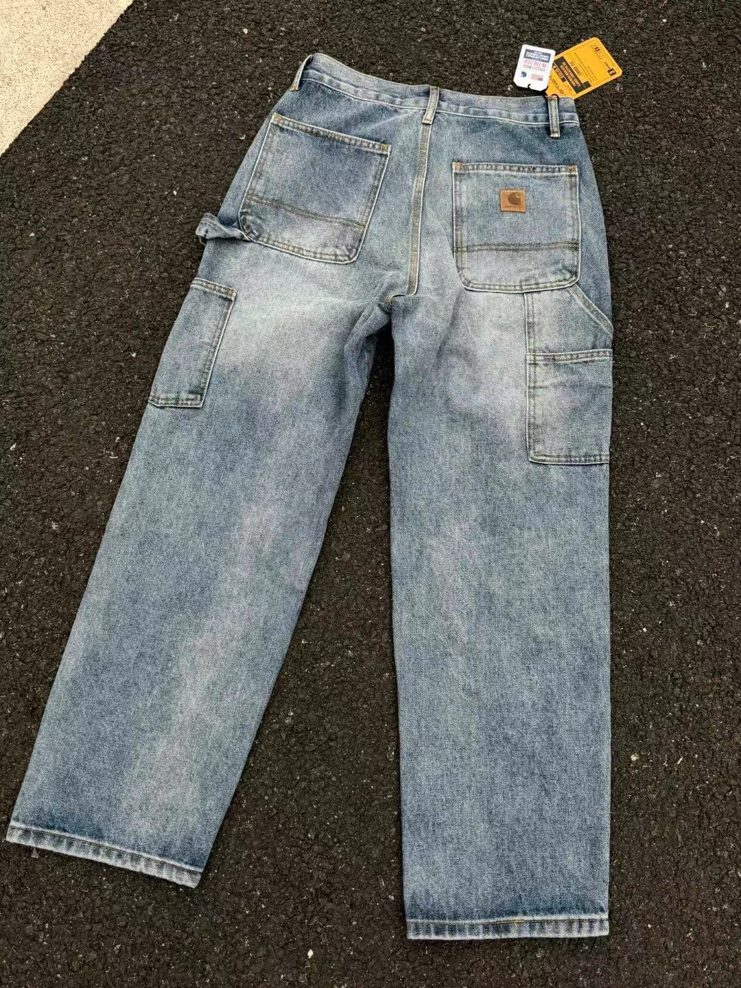 Carhart Japanese Workwear Style Jeans Loose Straight High Street Design