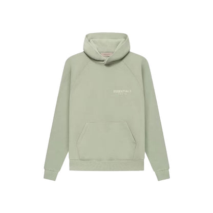 ESSENTIALS HOODIE FOG Season 8 Flocked Small Label Versatile Hooded Sweatshirt Fleece Lined