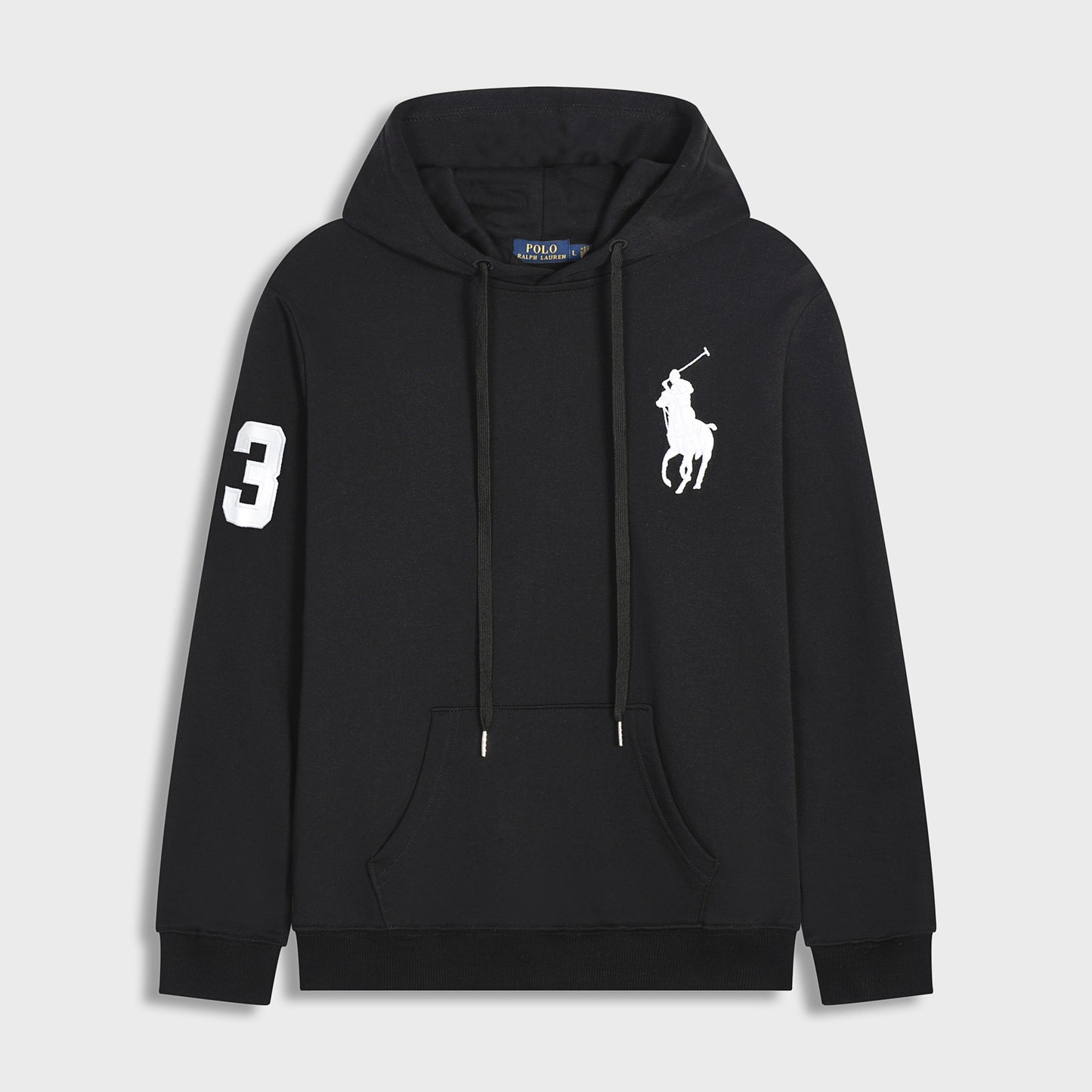 GMabcd Spring and Autumn Thin Pony Hooded Sweatshirt RL Cardigan Zipper Embroidery Loose Plus Size Paul POLO Jacket
