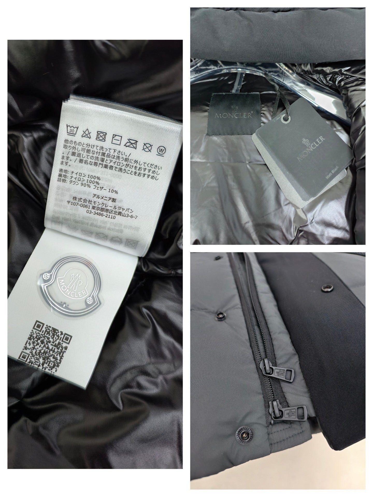 Dustproof Bag Version Madeira Down Jacket Black Warrior Zipper Hooded Unisex Coat