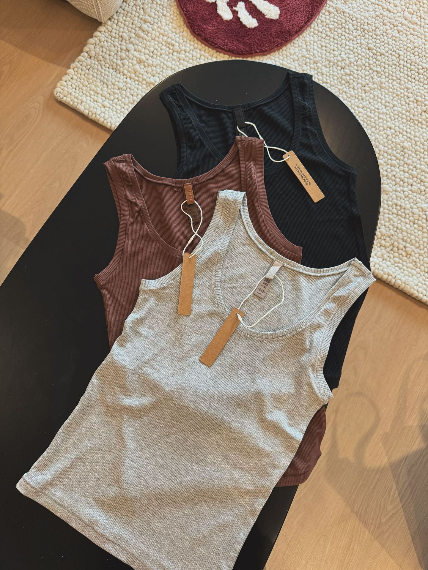 Ski **Kardashian Cotton Rib European and American 2025 Women's Spring Sports Vest Sleeveless Slim Modal