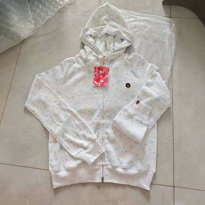 Baby milo floral waffle hooded cardigan g1