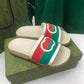 Summer Stripes Slippers Indoor and Outdoor Korean Style Couple Word Non-Slip Bathroom Home Fashion Trend