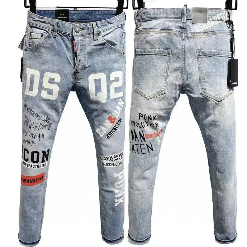 DSQ2 & DSQUARED2 Quadratic 24ss Printed Jeans