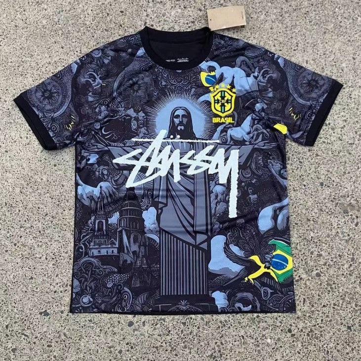 Stussy Flamengo Italy Soccer Jersey Can Be Shipped on Behalf Brazilian Goddess Apparel