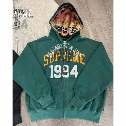Zipper Cardigan 2025 New Style 1994 English Print National Trend Treasure Boy Hoodie