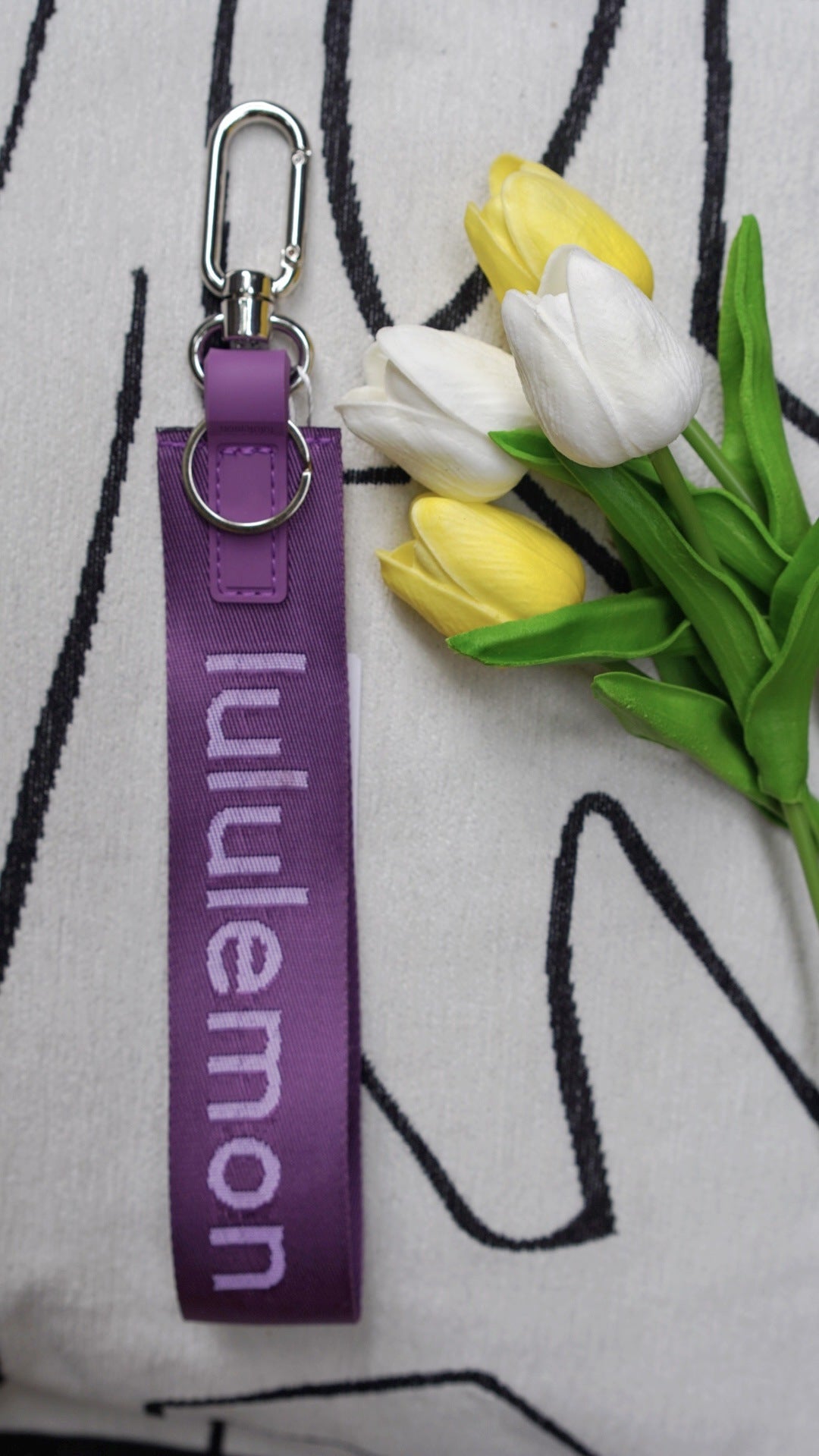 Lulu Same Style Mobile Phone Key High Quality Jacquard Pendant All Kinds of Bag Clothing Personality Trendy Decorations