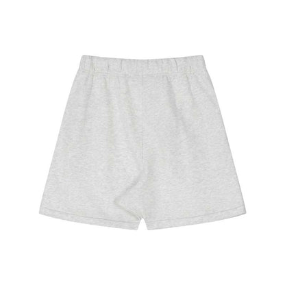 FAg Double Line Small Icon Letter Flocking Drawstring High Street Shorts Casual Pants Men