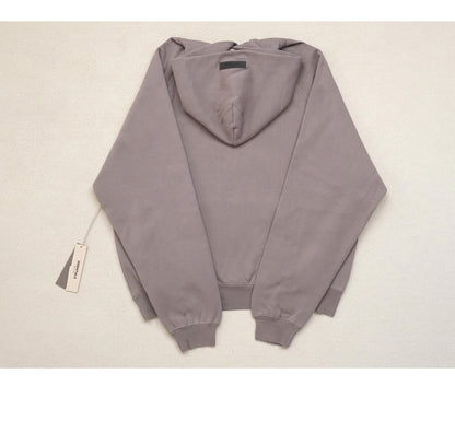 ESSENTIALS HOODIE FOG Season 8 Flocked Small Label Versatile Hooded Sweatshirt Fleece Lined