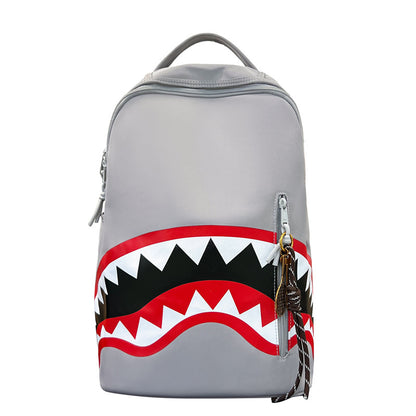 New Fashion Shark Backpack for Students, Large Capacity Outdoor Waterproof Lightweight Trendy Men's Backpack