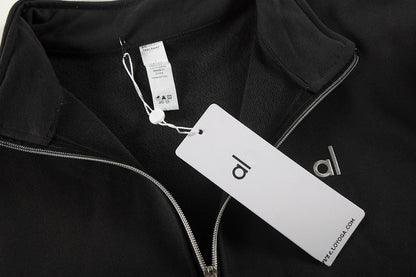 A-L-O Heavyweight Sweatshirt Loose Terry Warm Hoodie Zipper Casual Hooded Jacket