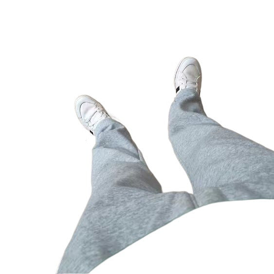 New Sports Trousers Casual Men's and Women's Same Sport Pants Flat Loose Straight Spring and Autumn Sweatpants Embroidered Fashion