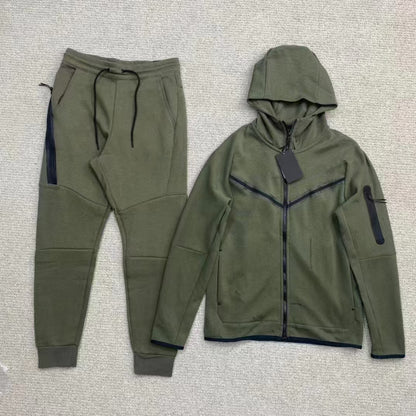 GMabcd 2025 Casual Sports Hooded Men's Side Zipper Suit Jacket Versatile Slim Fit Casual