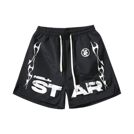 Washed Vintage Casual Shorts 2024 Summer New European and American Trendy Brand Five-Point Shorts