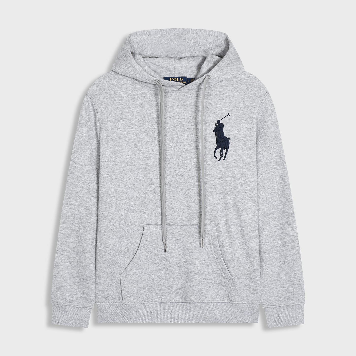 GMabcd Spring and Autumn Thin Pony Hooded Sweatshirt RL Cardigan Zipper Embroidery Loose Plus Size Paul POLO Jacket