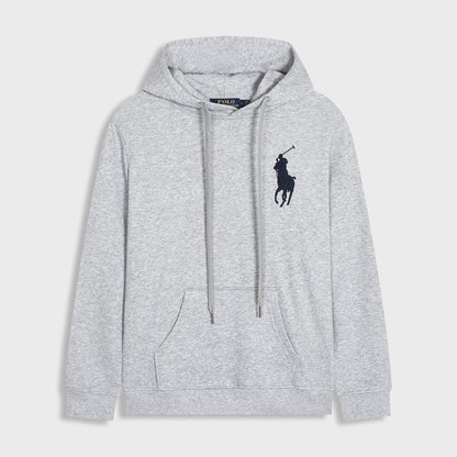 GMabcd Spring and Autumn Thin Pony Hooded Sweatshirt RL Cardigan Zipper Embroidery Loose Plus Size Paul POLO Jacket