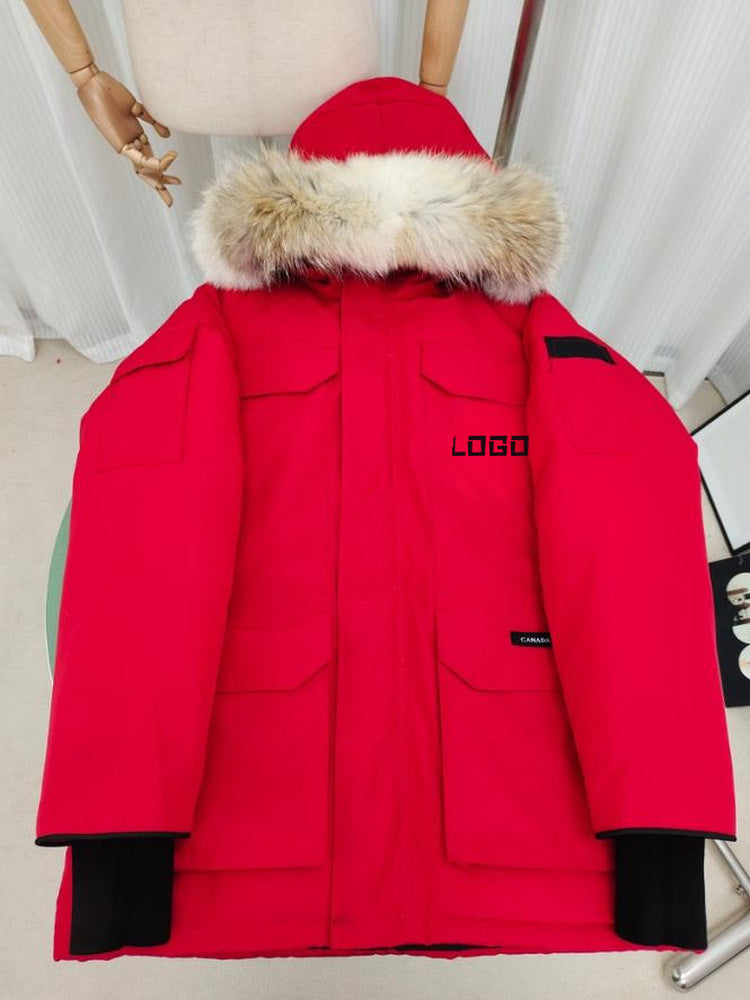 Big Goose New 08 Expedition Parka Classic Warm Hooded Short Down Jacket 4660M