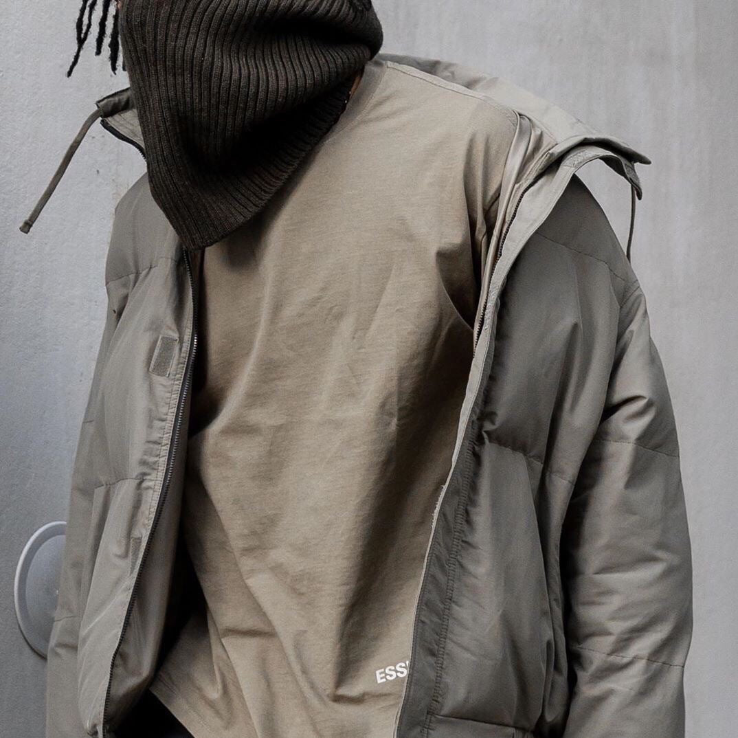 Gmabcd-FEAR OF GOD Double Line Essentials Thickened Cotton Padded Jacket Winter Unisex