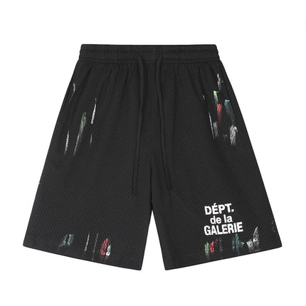 Gallery Splash-Ink Mesh Shorts 2025 Summer Men's Youth plus Size Shorts