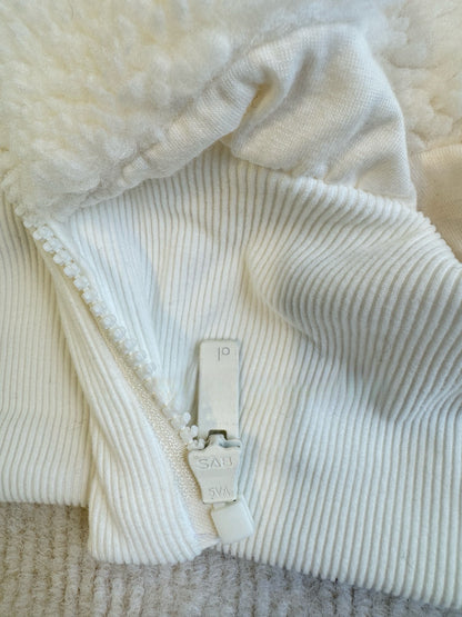 GMa-l-o Lamb Wool Detachable Hooded Short Women's Autumn Winter Casual Warm Zipper Jacket