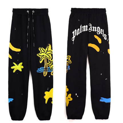 24SS Retro Trend Angel Color Block Embroidered Casual Jacket Top Jacket Set Long Pants Sweatshirt Trend