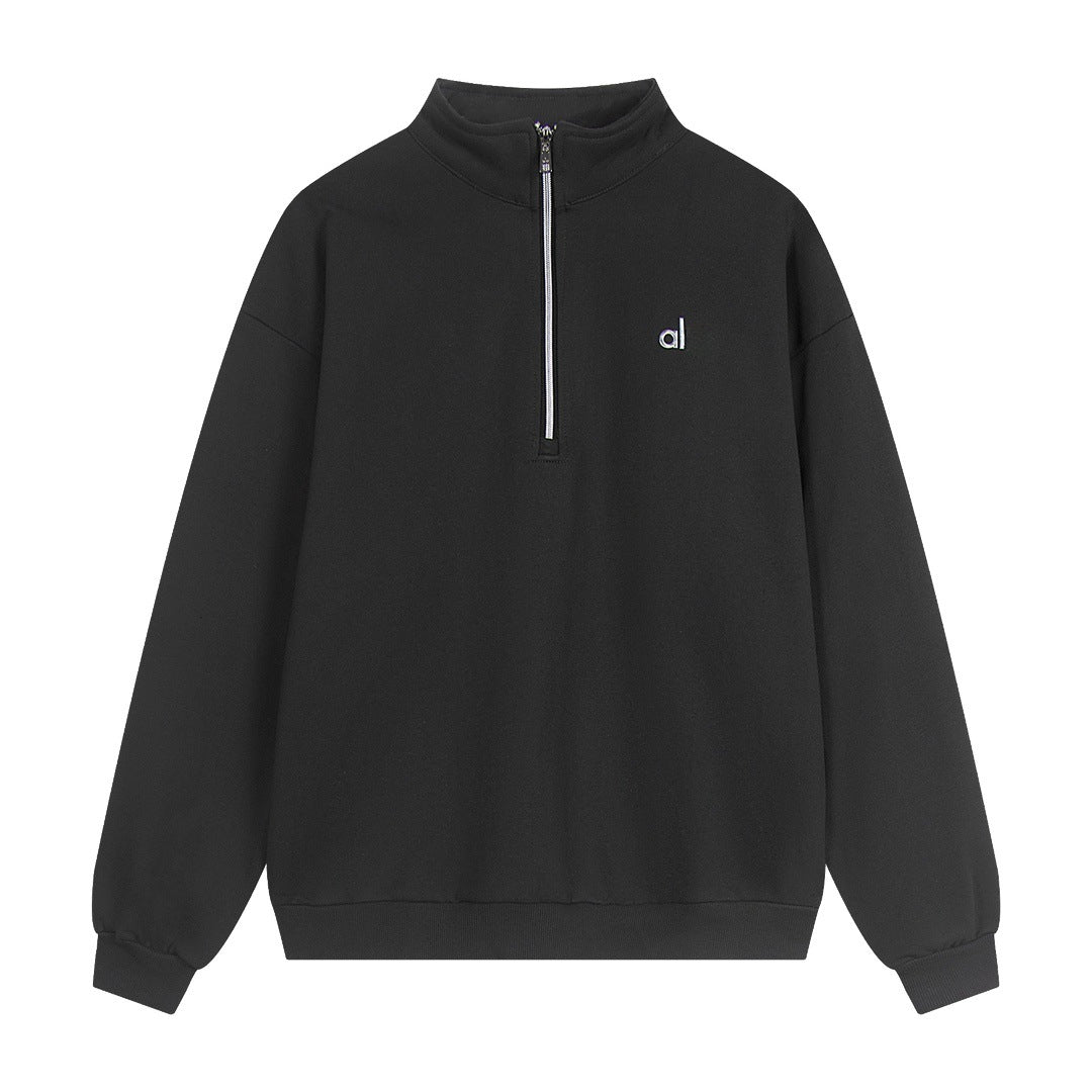 A-L-O Heavyweight Sweatshirt Loose Terry Warm Hoodie Zipper Casual Hooded Jacket