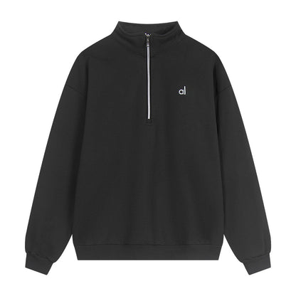 A-L-O Heavyweight Sweatshirt Loose Terry Warm Hoodie Zipper Casual Hooded Jacket