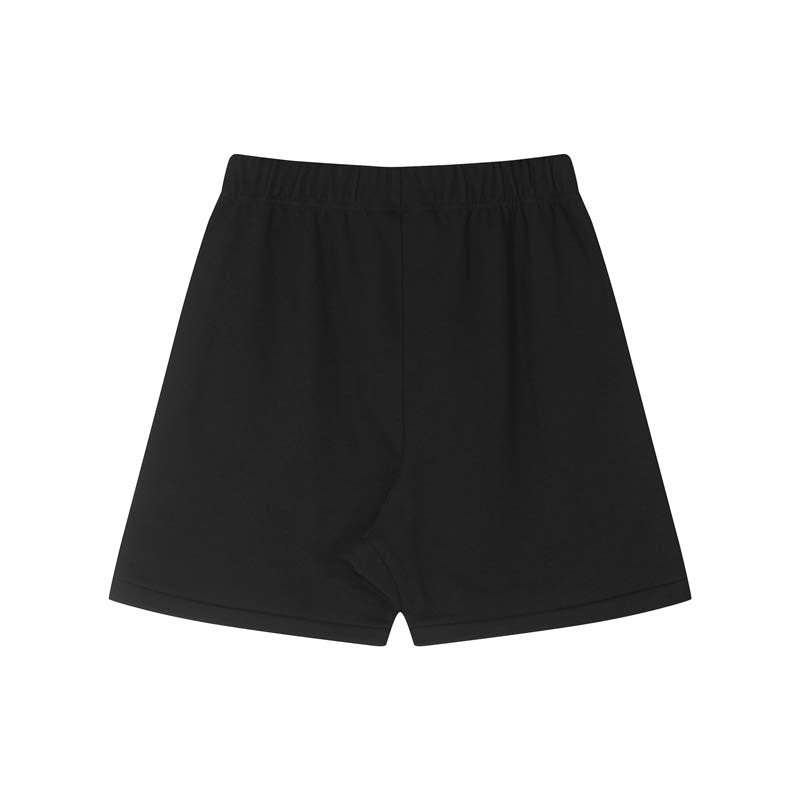 FAg Double Line Small Icon Letter Flocking Drawstring High Street Shorts Casual Pants Men