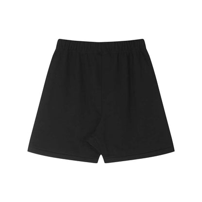 FAg Double Line Small Icon Letter Flocking Drawstring High Street Shorts Casual Pants Men