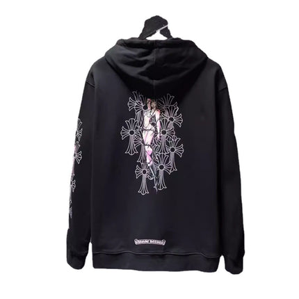 Ch Classic Sanskrit Letter Printing Miami Spice Zipper Coat Sweatshirt