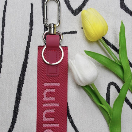 Lulu Same Style Mobile Phone Key High Quality Jacquard Pendant All Kinds of Bag Clothing Personality Trendy Decorations
