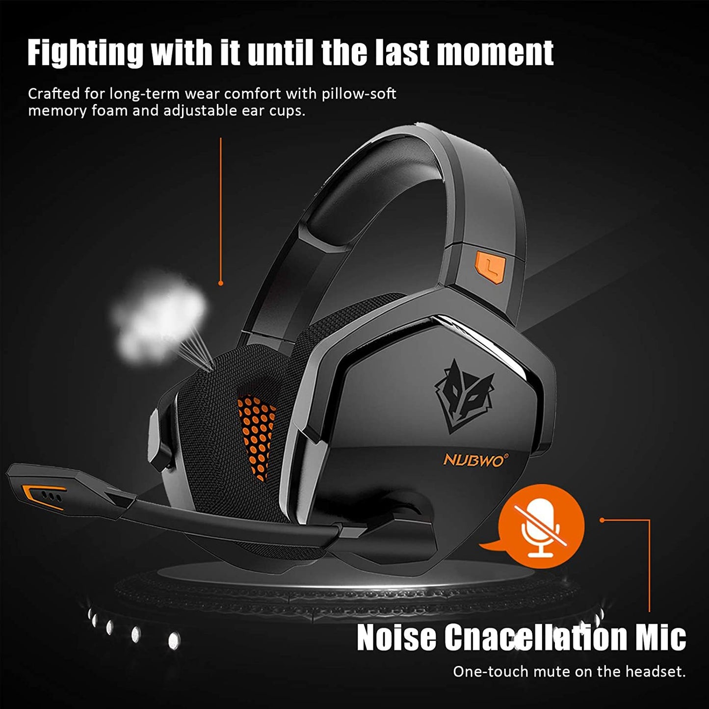 G06 Wireless Gaming Headphone Head-Mounted Noise Reduction Headset Stereo 2.4G Bluetooth