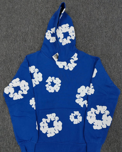 [High Quality Version] All Cotton Denim Tears Hoodie Kapok Hoodie American High Street Trendy Sweatshirt