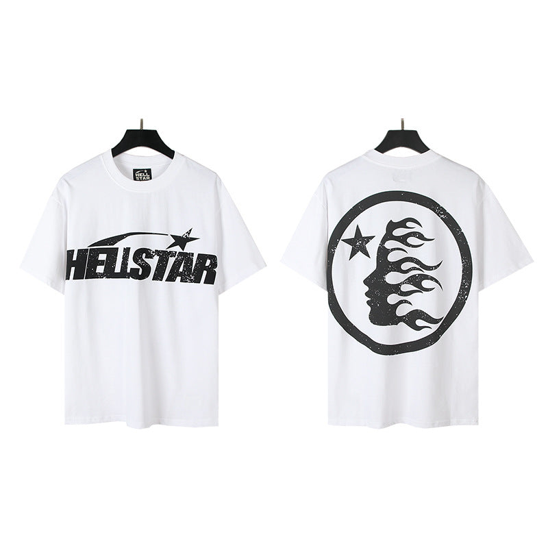 [4]2025 Summer New American Fashion Brand Male and Female Couples Wear plus Size Loose Pullover Short Sleeve T-shirt Youth Tee