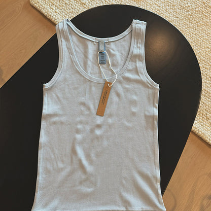 Ski **Kardashian Cotton Rib European and American 2025 Women's Spring Sports Vest Sleeveless Slim Modal
