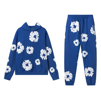 gmabcd Fashion Trend Foam Print Loose Sweatshirt Y2K Hip-Hop Streetwear Unisex Pullover Casual Top