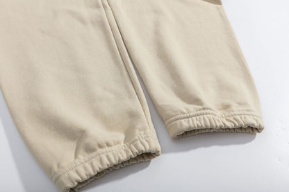 2025 New FOG 1977 Flocked Print Digital High Street European and American Style Sweatshirt Loose Casual Pants Unisex Set