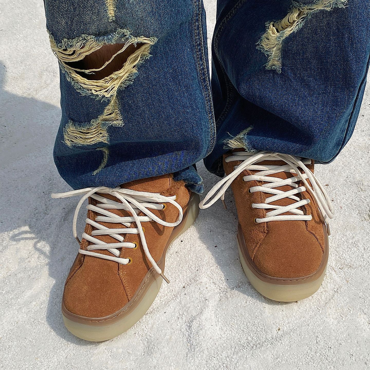 Men's Shoes 2025 Winter New Trend Retro Casual Versatile Thick-Soled Sports Loafers Warm