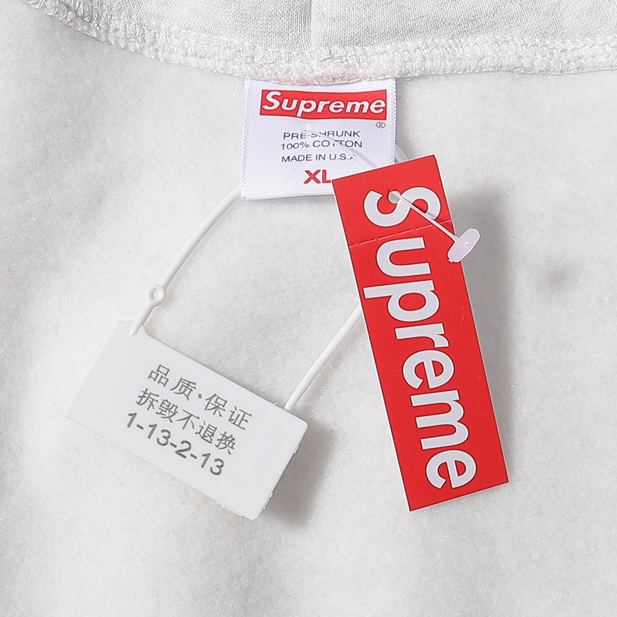GMSupreme Fleece-Lined Full Series Hooded Sweatshirt Men's Jacket Hoodie BOX Classic Collaboration Long Sleeve