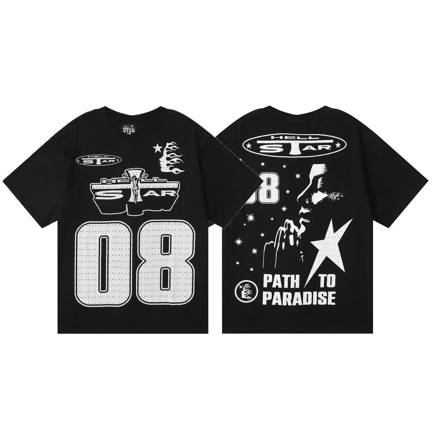 2024Summer New European and American Trendy Brand Couples' Outfits Plus Size Loose Pullover Short Sleeve T T-shirt for Teenagers tee