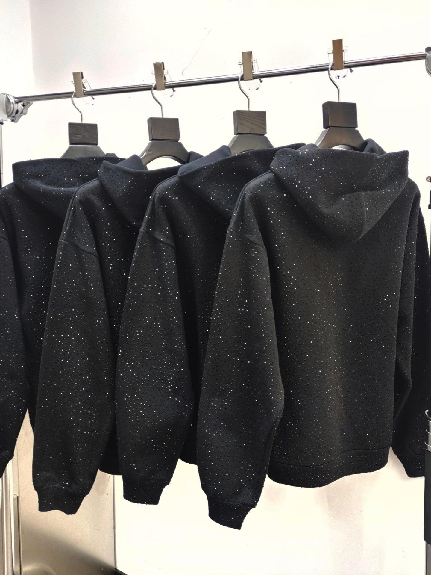 Hot Sale Heavy Full Rhinestone Sweater Sp55-der Hoodie High Street Fashion Brand Hoodie