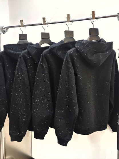 Hot Sale Heavy Full Rhinestone Sweater Sp55-der Hoodie High Street Fashion Brand Hoodie