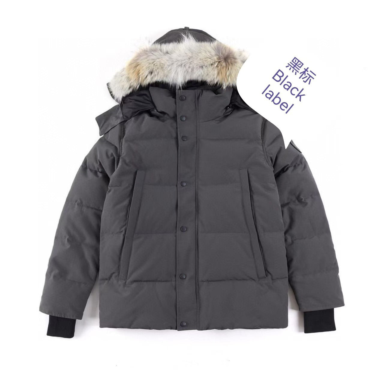 Wyndham 29 Big Goose down Jacket Winter Wolf Fur Thickened Men and Women Mid-Length Parka 3808ma