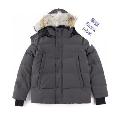 Wyndham 29 Big Goose down Jacket Winter Wolf Fur Thickened Men and Women Mid-Length Parka 3808ma