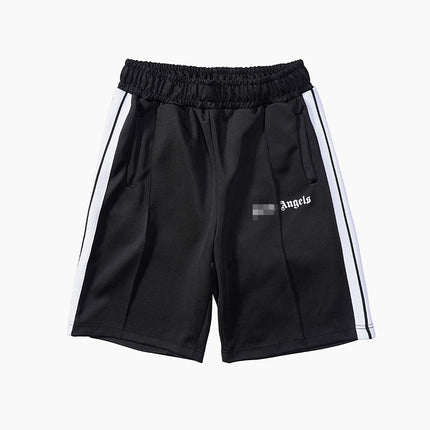 PA Angel Trendy Brand Striped Rainbow Ribbon Shorts Unisex Couple Fog High Street Palm Tree Loose Five-Point Pants